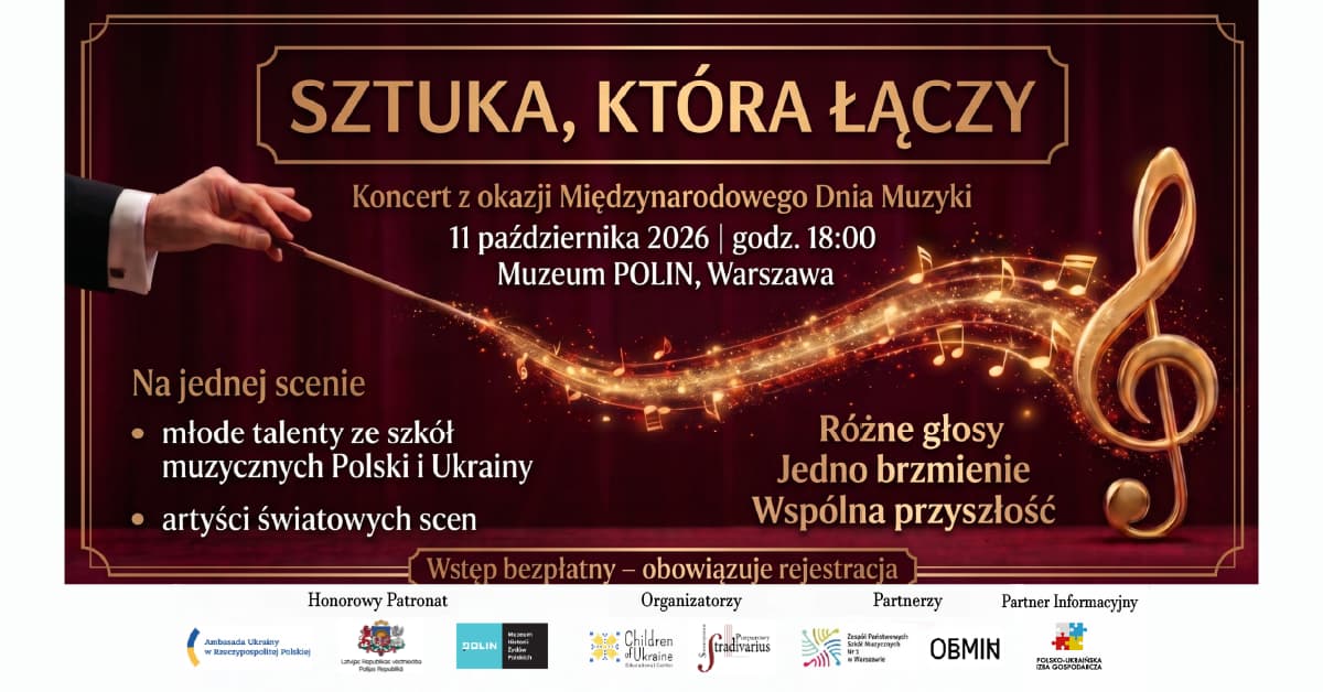 Концерт «Sztuka, która łączy» у музеї POLIN 11 жовтня